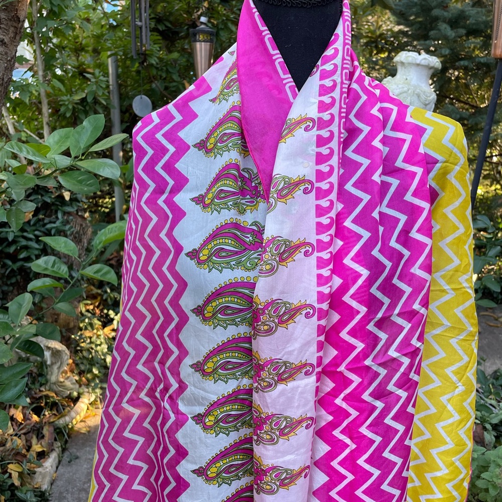 Silk Scarf Rectangular Shape, Very Thin - image 4